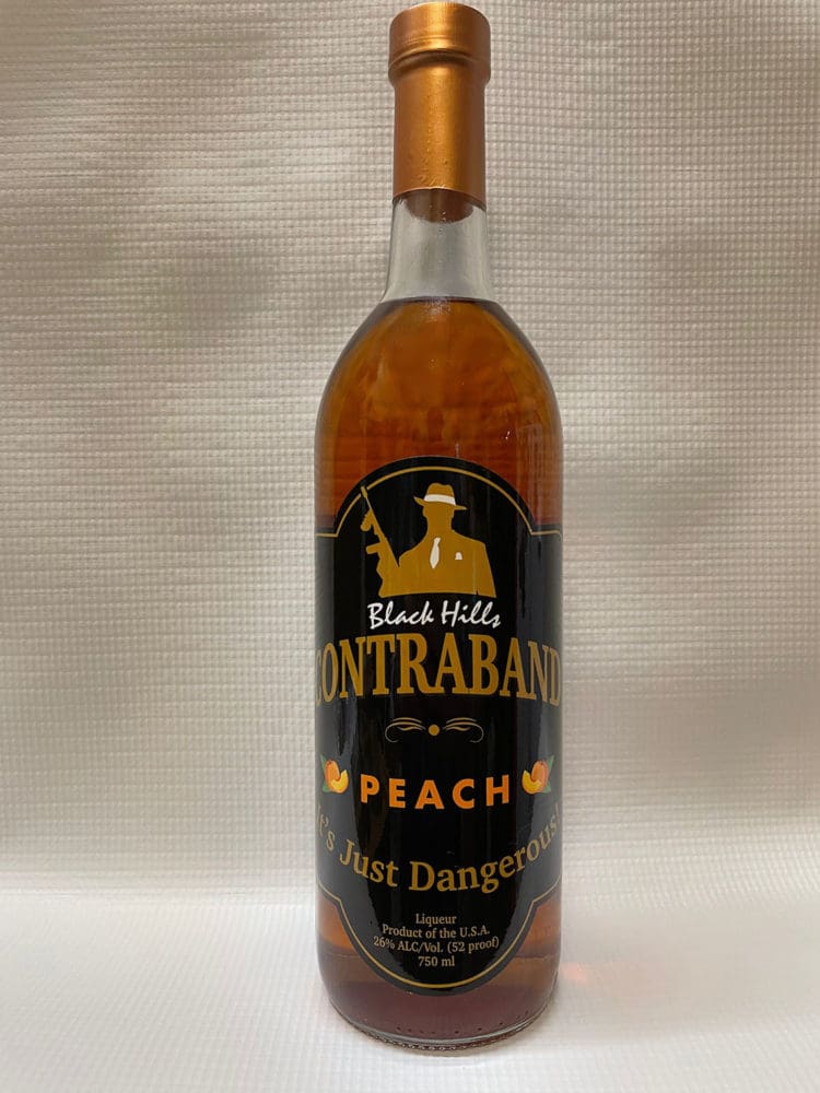 Black Hills Contraband bottle of Peach