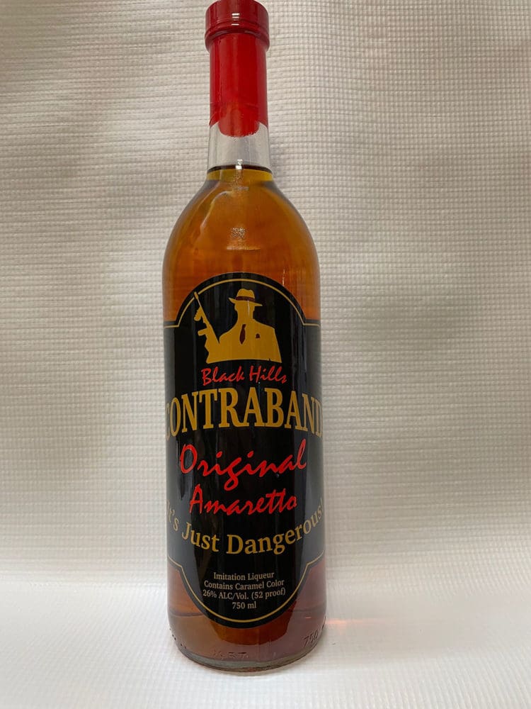 Black Hills Contraband bottle of Original Amaretto