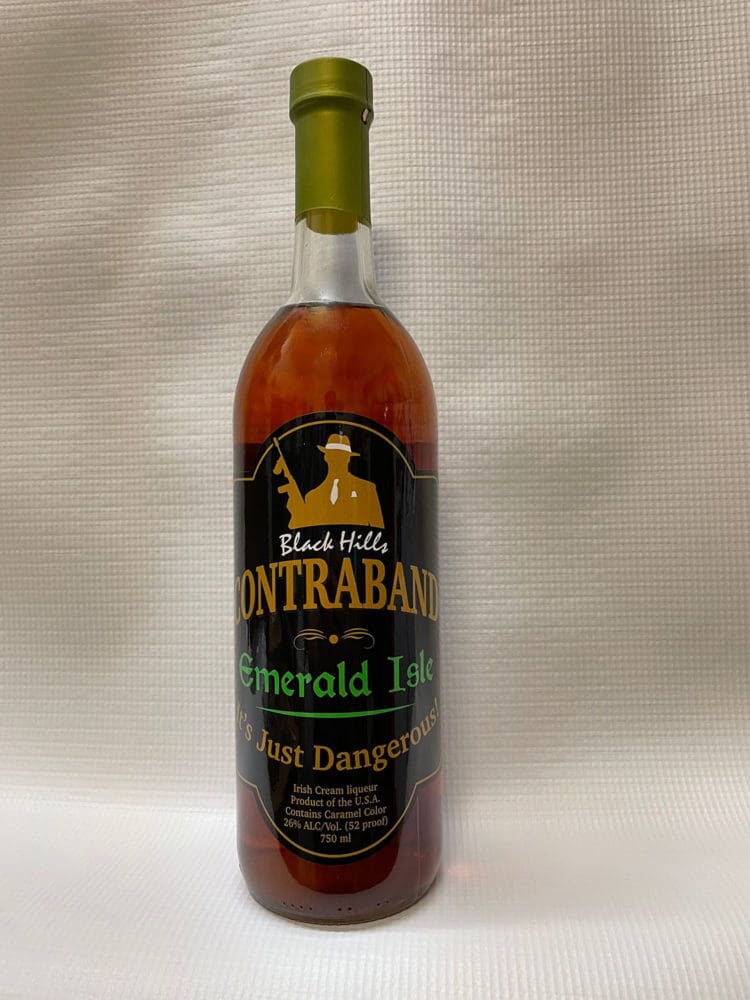 Black Hills Contraband bottle of Emerald Isle