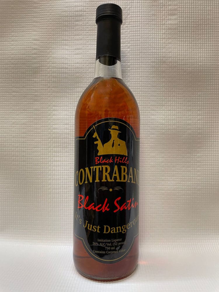Black Hills Contraband bottle of Black Satin