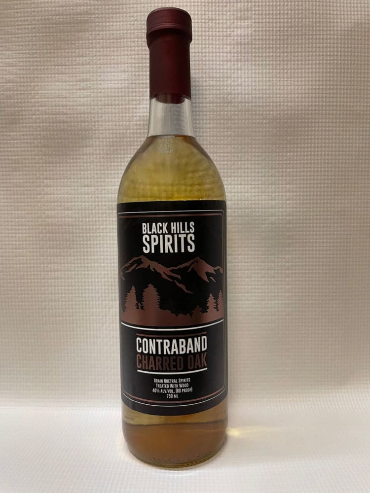 Bottle of Black Hills Spirits Contraband Charred Oak