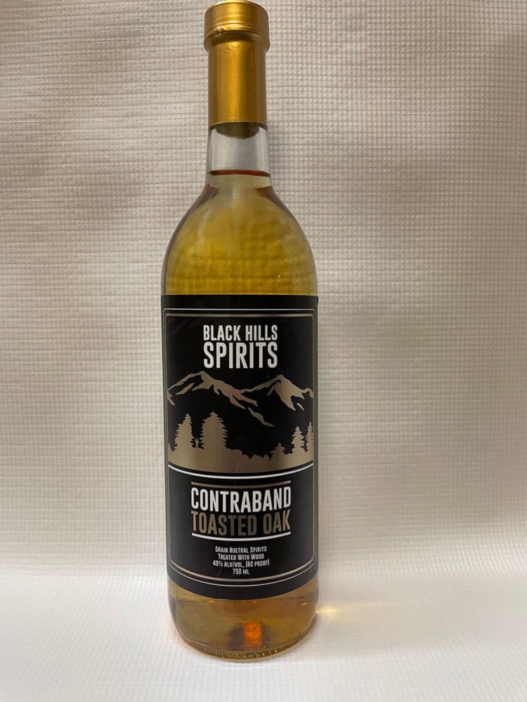 Bottle of Black Hills Spirits Contraband Toasted Oak